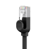 Kabel sieciowy RJ45 płaski High Speed Ethernet CAT6 3m - czarny
