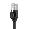 Kabel sieciowy RJ45 płaski High Speed Ethernet CAT6 3m - czarny