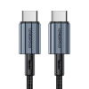 Kabel przewód USB-C - USB-C PD 60W w oplocie XCC-1014 - szary