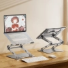 ZESTAW Podstawka pod laptopa aluminiowa + podstawka do smartfona - srebrna