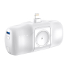 Mini powerbank 5000mAh 15W iPhone Lightning i ładowarką do Apple Watch - biały