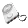 Power bank 10000mAh LED USB-C USB-A Lightning MagSafe Apple Watch - biały
