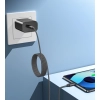 Kabel przewód USB-C 240W PD 3.1 z organizerem magnetycznym 1.2m - czarny
