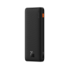 Powerbank Airpow 20W 10000mAh z kablem USB-A - USB-C 30cm - czarny