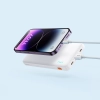 Powerbank Airpow 20W 10000mAh z kablem USB-A - USB-C 30cm - biały