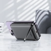Powerbank 10000mAh indukcyjny magnetyczny z opcją podstawki PD 20W + kabel - czarny