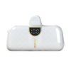 Mini powerbank 5000mAh do telefonu iPhone Lightning i USB-C - biały