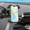 Uchwyt na telefon 4.5-6.7'' mocowany na kierownicę roweru motoru - czarny