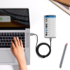 Kabel przewód Superior Series USB-A - USB-C 100W do Huawei Honor 1.5m - czarny