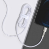 Kabel przewód Cafule Series Metal Data USB-C - iPhone Lightning 20W PD 1m - biały