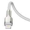 Kabel przewód Cafule Series Metal Data USB-C - iPhone Lightning 20W PD 1m - biały