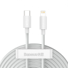 2x Kabel przewód Simple Wisdom iPhone Lightning - USB-C 20W 1.5 m - biały