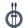 Kabel przewód Tungsten Gold USB-C - USB-C 100W 1m - granatowy