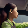 Słuchawka biznesowa OWS U4A z mikrofonem do rozmów Bluetooth 5.3 IPX5 - czarna