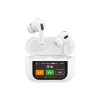 Słuchawki U19 douszne TWS bezprzewodowe Bluetooth 5.3 z wyświetlaczem LED - białe