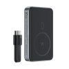 Powerbank magnetyczny 10000mAh indukcyjny 2x USB-C PD 30W + kabel USB-C - czarny