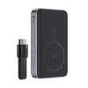 Powerbank magnetyczny 10000mAh indukcyjny 2x USB-C PD 30W + kabel USB-C - czarny