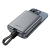 Powerbank magnetyczny 10000mAh indukcyjny 2x USB-C PD 30W + kabel USB-C - czarny
