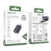 Adapter przejściówka USB-A do USB-C 3.0 (męski) 5Gb/s - czarny