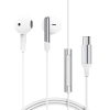 Słuchawki przewodowe z mikrofonem i pilotem USB-C 1.2m - białe