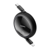 Kabel przewód zwijany Free2Pull USB-C - iPhone Lightning 20W 1m - czarny