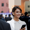 Słuchawka biznesowa Bluetooth U17Max OWS USB-C - biała