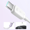 Kabel przewód Multi-Color Series A14 USB-C - USB-C 100W 1.2 m - biały