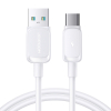 Kabel przewód Multi-Color Series A14 USB-A - USB-C 3A 1.2 m - biały