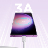 Kabel przewód Multi-Color Series A14 USB-A - USB-C 3A 1.2 m - biały