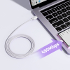 Kabel przewód Multi-Color Series A14 USB-A - USB-C 3A 1.2 m - biały