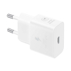 Ładowarka sieciowa GaN Samsung 25W SFC z kablem USB-C - biała