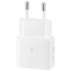 Ładowarka sieciowa GaN Samsung 25W SFC z kablem USB-C - biała
