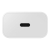 Ładowarka sieciowa GaN Samsung 25W SFC z kablem USB-C - biała