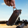 Uchwyt gumowy na telefon na kierownicę na rower motocykl zaciskowy - czarny
