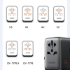 Ładowarka adapter podróżny uniwersalny 65W EU / US / JP / AU / UK / CN - czarny