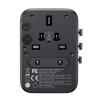 Ładowarka adapter podróżny uniwersalny 65W EU / US / JP / AU / UK / CN - czarny