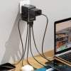 Ładowarka adapter podróżny A35Pro 35W EU / UK / AUS / US / JP 3x USB-C 2x USB-A - czarny