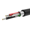 Adapter przejściówka mini USB-B (męski) - USB-A (żeński) OTG 10cm - szary