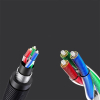 Kabel przewód audio mini jack 3.5mm - mini jack 3.5mm 1m - szary
