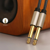 Kabel przewód audio mono TS jack 6.35mm - jack 6.35mm 1m - szary