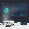 Adapter przejściówka USB-A (żeński) - HDMI z portem zasilania USB-A (męski) 1.5m - szary