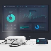 Adapter przejściówka USB-A (żeński) - HDMI z portem zasilania USB-A (męski) 1.5m - szary