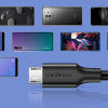 Kabel przewód micro USB - USB-A 25cm - czarny