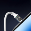 Kabel przewód w oplocie USB-A - iPhone Lightning MFi 1.5m - srebrny