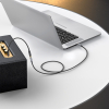 Kabel przedłużacz audio mini jack 3.5mm 5m - srebrny