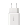 Ładowarka sieciowa USB-C - USB-A 30W PD - biała