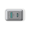 Ładowarka sieciowa USB-C - USB-A 30W PD - biała