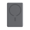 Powerbank 5000mAh USB-C 20W PD i ładowaniem indukcyjnym 15W - szary