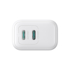 Ładowarka sieciowa 2x USB-C 20W PD QC 3.0 - biała