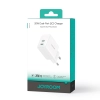 Ładowarka sieciowa 2x USB-C 20W PD QC 3.0 - biała